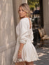 Vestido Corto de Lino Fresco Blanco para Mujer | Ropa Colombiana | Ref. X60859
