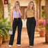 Jeans Moldeador Recto Negro Colombiano Tiro Alto para Mujer – Ref. J60353