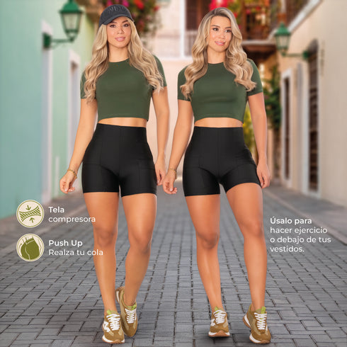 Biker Deportivo Moldeador Levantacola Colombiano para Mujer – Ref. SH60048N