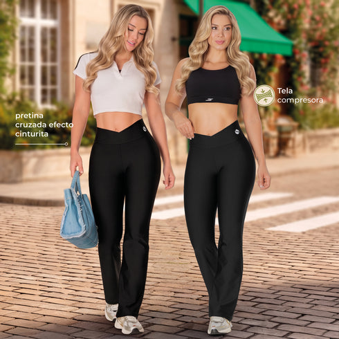 Leggings Skinny Deportivo con Bolsillos Colombiano para Mujer – Ref. L61228N
