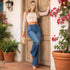 Jeans Colombiano Recto Tiro Alto para Mujer – Ref. J60546