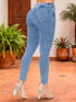 Skinny Jeans Moldeador Colombiano Tiro Medio Alto para Mujer – Ref. J60556