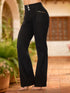 Jeans Moldeador Recto Negro Colombiano Tiro Alto para Mujer – Ref. J60353