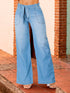 Jeans Wide Leg Colombiano en Chambray para Mujer – Ref. J60573