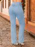 Jeans Moldeador Recto Colombiano Tiro Alto para Mujer – Ref. J60528