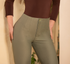 Pantalón de Vestir Moldeador Flare Verde Oliva para Mujer | Ref. X60911
