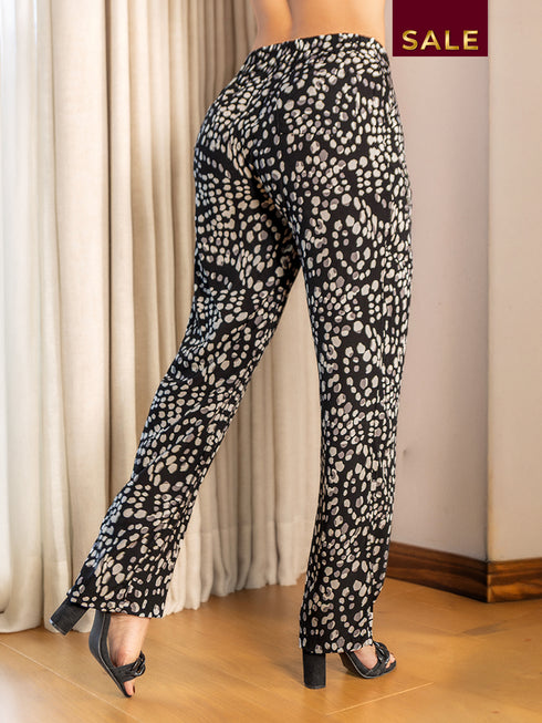 Pantalón Estampado Recto para Mujer | Ref. P69019