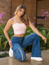 Jean Cargo Carpintero Azul Medio Colombiano para Mujer – Ref. J60404