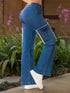 Jean Cargo Carpintero Azul Medio Colombiano para Mujer – Ref. J60404