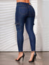 Skinny Jeans Cargo Levantacola Colombiano para Mujer – Ref. J60347