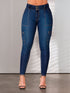 Skinny Jeans Cargo Levantacola Colombiano para Mujer – Ref. J60347