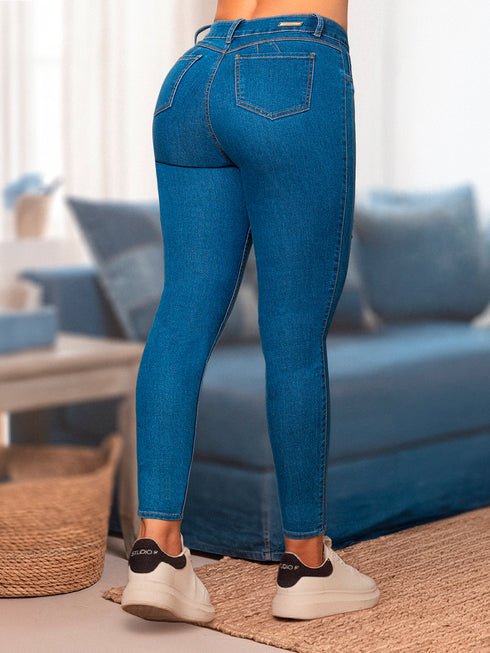 Skinny Jeans Moldeador Colombiano Golden para Mujer – Ref. JL60028