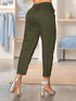 Pantalón Cargo Tobillero Verde Militar para Mujer – Ref. P69003