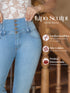 Jean Recto Lipo Sculpt con Varillas Azul Claro para Mujer – Ref. J60561