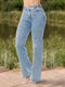 Jean Wide Leg Golden Bota Ancha Azul Claro Colombiano para Mujer – Ref. J60554