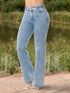 Jean Wide Leg Golden Bota Ancha Azul Claro Colombiano para Mujer – Ref. J60554