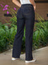 Jean Recto Azul Oscuro con Control de Abdomen para Mujer – Ref. J69231
