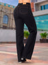 Jean Recto Bota Campana Pespunte Mostaza Negro Colombiano para Mujer – Ref. J60560