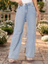 Jean Wide Leg Champagne Azul Hielo Colombiano para Mujer – Ref. J69207