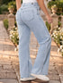 Jean Wide Leg Champagne Azul Hielo Colombiano para Mujer – Ref. J69207