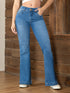Jean Flare Levantacola Azul Medio para Mujer – Ref. J60495