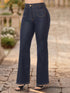 Jeans Colombiano Recto Tiro Alto Azul Oscuro para Mujer – Ref. J60550