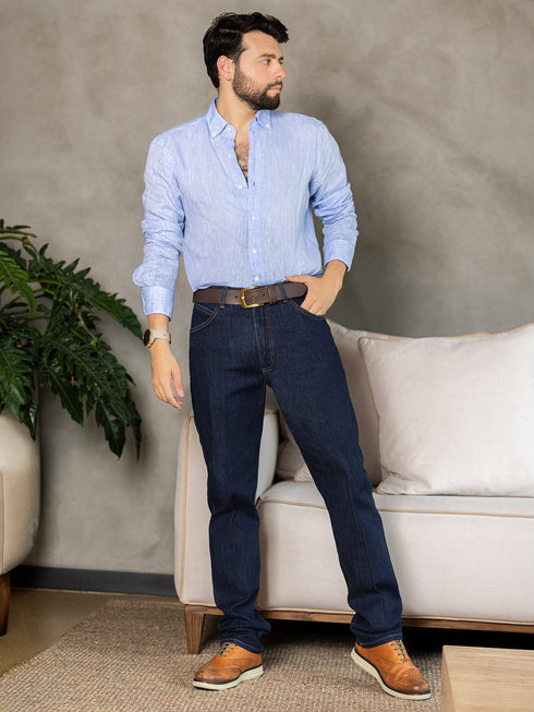 Jean Hombre Slim Stretch Índigo Oscuro Davide – Ref. JH60013