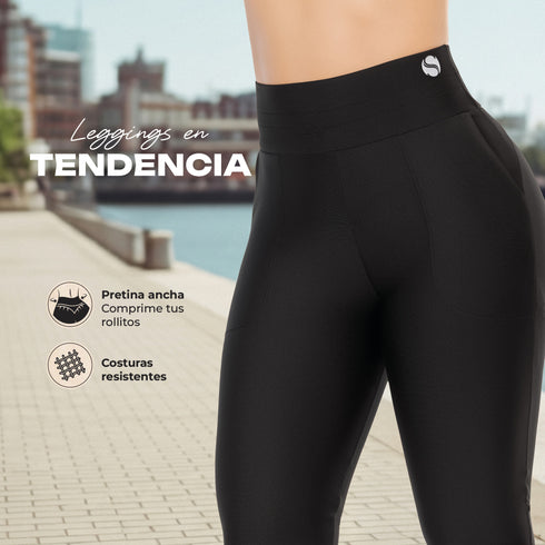 Leggings Deportivo Bota Flare Negro para Mujer – Ref. D61172