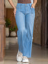 Jean Chambray Pierna Amplia Azul Claro para Mujer – Ref. J60602