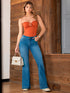 Jean Flare Levantacola Azul Medio para Mujer – Ref. J60495