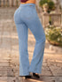 Jean Recto Pretina Trenzada Azul Hielo Colombiano para Mujer – Ref. J60547
