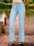 Jeans Colombiano Recto Tiro Alto Azul Claro para Mujer – Ref. J60571