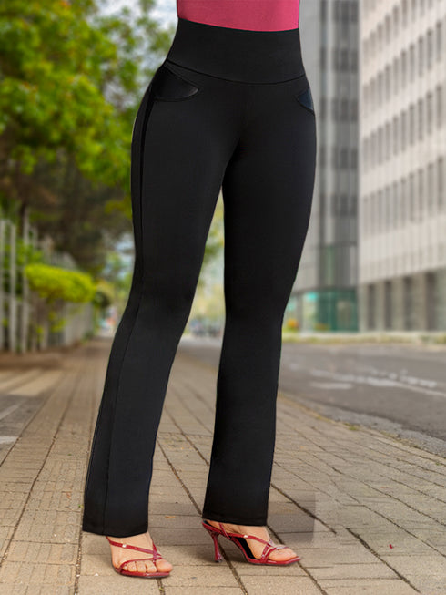 Legging Súper Control Recto Negro para Mujer – Ref. L61222N