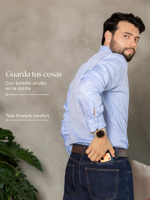 Jean Hombre Slim Stretch Índigo Oscuro Davide – Ref. JH60013