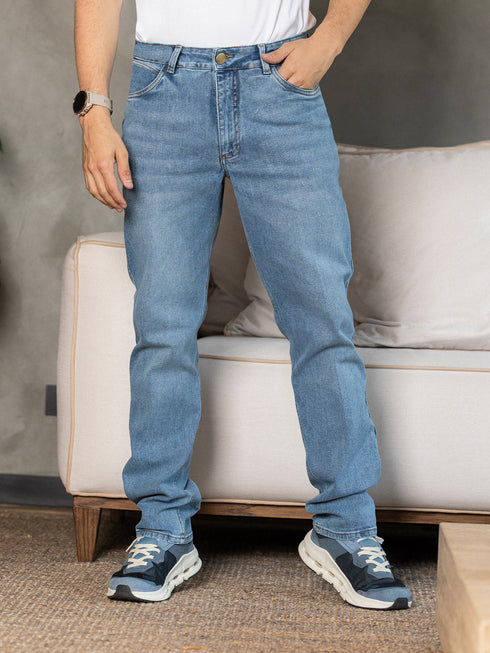 Jean Hombre Slim Stretch Azul Claro Davide – Ref. JH69217