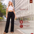 Pantalón Confort Wide Leg Negro para Mujer – Ref. P60072