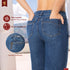 Jean Wide Leg Bolsillo Cremallera Azul Medio Colombiano para Mujer – Ref. J60535