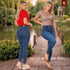 Skinny Jeans Cinturita Colombiano Azul Medio para Mujer – Ref. J69203