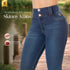 Skinny Jeans Cinturita Colombiano Azul Medio para Mujer – Ref. J69203