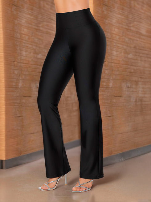 Leggings Súper Control Push Up Bota Campana Negro para Mujer – Ref. L61243N