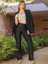 Legging Deportivo Flare Negro para Mujer – Ref. D61173N