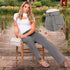Jeans Recto Cargo Gris Colombiano para Mujer – Ref. J60549