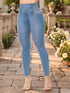 Jeggings Moldeador Colombiano Tiro Alto Azul Claro para Mujer – Ref. JL60036
