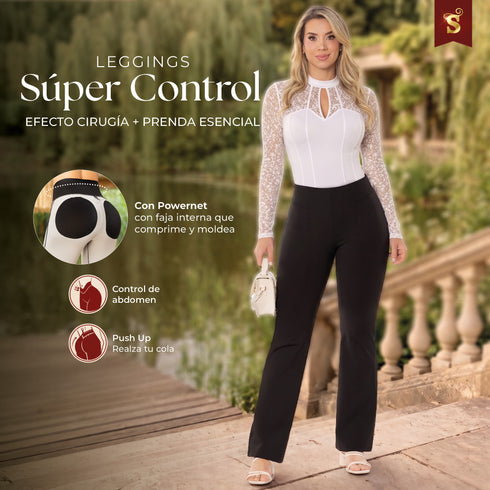 Leggings Súper Control Levantacola Colombiano para Mujer – Ref. L61232N