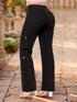 Jeans Cargo Doble Bolsillo Negro Colombiano para Mujer – Ref. J60415