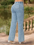 Jean Wide Leg Golden Bota Ancha Azul Claro Colombiano para Mujer – Ref. J60554