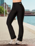 Leggings Deportivo Tiro Medio Bota Flare Negro para Mujer – Ref. D61171