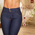Skinny Jeans Moldeador Pretina V Azul Oscuro para Mujer – Ref. J60381